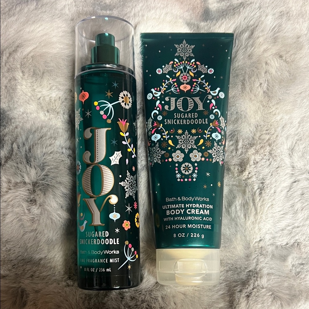 Bath & Body Works Joy Sugared Snickerdoodle Duo